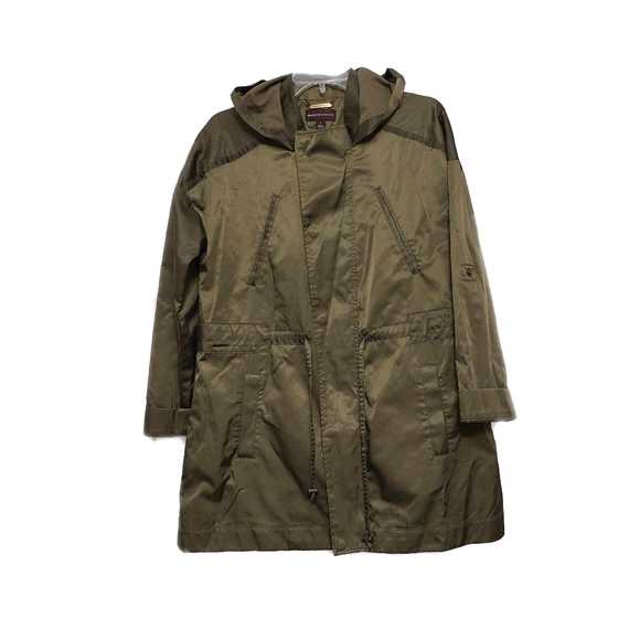 New! Dana Buchman Army Green Hooded Full Zip Utility Outdoor Jacket - Picture 2 of 9
